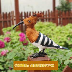 Pájaro de plumas realista hecho a mano, tamaño natural, decoración de pájaro artificial para interiores, estante de pared. - Product Image 4