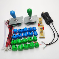Kit de manettes d'arcade pour PC Raspberry Pi, manette USB SANWA à 8 voies, boutons poussoirs en plastique, 30mm, 1 an