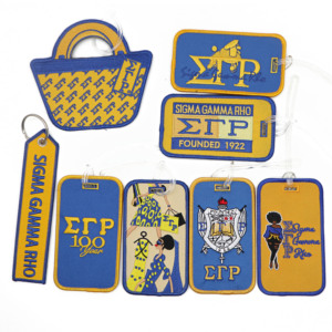 Todos los grupos de alta calidad Zeta Phi <span class=keywords><strong>Beta</strong></span> Sorority regalos bordado llavero Etiquetas de equipaje logotipo personalizado - Product Image 6