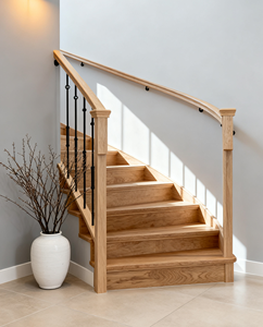 현대적인 디자인 중공 라운드 매트 블랙 L D 금속 스핀들 계단 데크 울타리 실내 및 실외 연철 난간 - Product Image 4