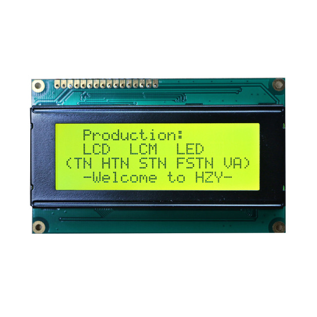 HZY 20x4 Monochrome 8-Bit Parallel Interface STN 2004 Character LCD Display