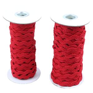 17 bobines de ruban en polyester à faible élasticité, 3 mm à 8 mm, coloré, à bord incurvé, couleur unie, pour vêtements, <span class=keywords><strong>bordure</strong></span> de jupe, ruban marin en forme de S - Product Image 5