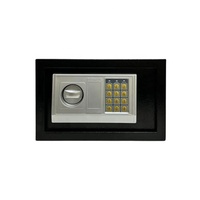 Coffre-fort électronique et à clé en acier, petit et compact, pour économie d'énergie, idéal pour la maison, l'hôtel, le bureau, pour ranger argent, bijoux et objets de valeur