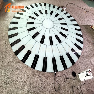 Lampe de sol à induction <span class=keywords><strong>pour</strong></span> piano, lampe de sol interactive à capteur de mouvement, lampe de scène musicale interactive, lumière de sol à induction RGB - Product Image 1