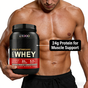 Suplemen Protein Whey Isolat BCAA untuk Mendukung Massa Otot Ramping, Suplemen Superfood Kesehatan Grosir Label Pribadi - Product Image 5