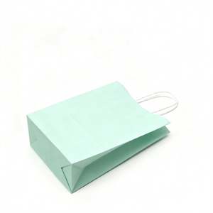 Sac en papier kraft KM, nouvelle arrivée, vente en gros, sac d'emballage alimentaire en papier kraft avec poignée - Product Image 2