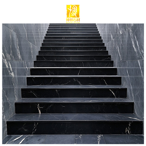 BOTON STONE Vente en gros de <span class=keywords><strong>marches</strong></span> d'<span class=keywords><strong>escalier</strong></span> courbes en pierre naturelle moderne, main courante en marbre noir, carreaux d'<span class=keywords><strong>escalier</strong></span> - Product Image 1