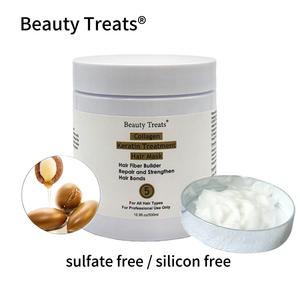 Mascarilla Capilar Orgánica Beauty Treats de 500 ml, con Colágeno, Biotina, Aceite de Argán y Queratina, Nutritiva, Hidratante y Reparadora para Cabello Dañado - Product Image 4