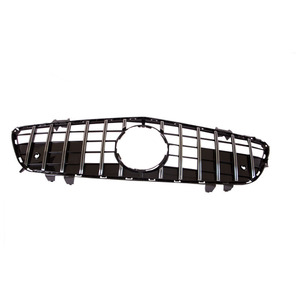 Parrilla Delantera Vertical Gt para Mercedes Benz Clase SL R231 2013 2016, Negra y Plateada, de Plástico ABS, Compatible con el Parachoques - Product Image 4