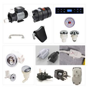 Mandrex Autoportant Petite Taille Rectangle Acrylique Walk-In Assise Massage Baignoire Débordement Antidérapant Ouverture Latérale Aide au Trempage - Product Image 5