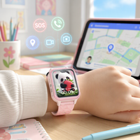 Montre connectée GPS 4G pour enfants avec bouton SOS, traceur téléphonique étanche pour la sécurité des enfants