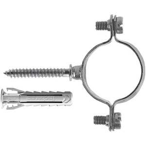 Lightweight Galvanized Steel Collar with Plug Ø 16 <b>Pipe</b> <b>Clamps</b> Product Category - Product Image 1