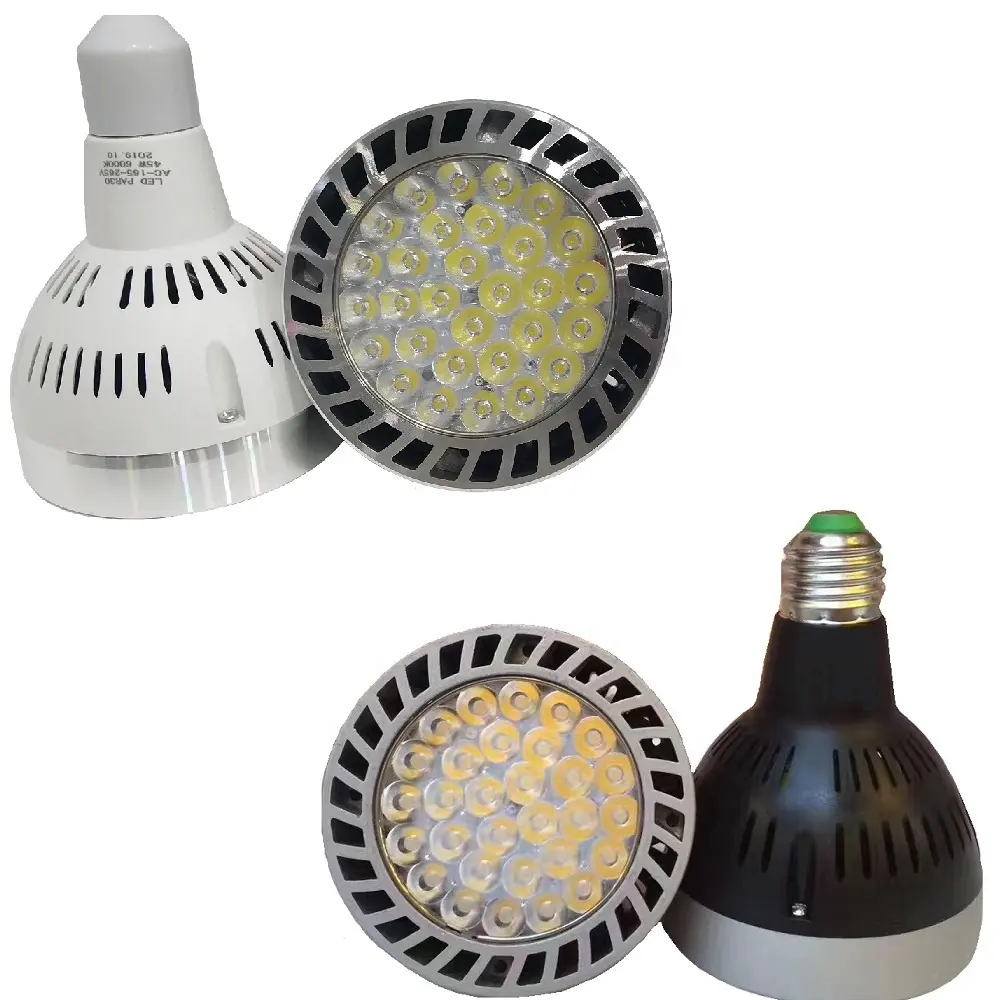 Exhibition Lighting good heat dissipation fan e27 lamp 30w 35w 40w spotlight track par30 led bulb light