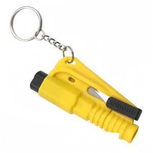 Marteau de sécurité 3 en 1 pour voiture, porte-clefs d'urgence, coupe-ceinture de sécurité, porte-clefs portable d'autodéfense - Product Image 4