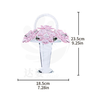 <span class=keywords><strong>Cesta</strong></span> <span class=keywords><strong>de</strong></span> flores <span class=keywords><strong>de</strong></span> cristal para sala <span class=keywords><strong>de</strong></span> estar, dormitorio, mesa, enrejado, mueble <span class=keywords><strong>de</strong></span> TV, hermosas decoraciones <span class=keywords><strong>de</strong></span> oficina para mujer - Product Image 6