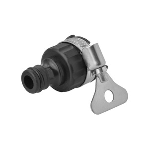 Connecteur de robinet universel 16mm, adaptateur de tuyau d'eau en acier inoxydable noir et vert pour utilisation en extérieur dans les tuyaux de jardin - Product Image 3