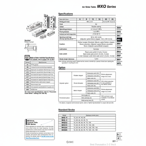 SMC Pneumatics Air Slide Table (Tabla de deslizamiento de aire) - Product Image 1