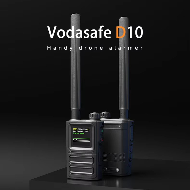 Handheld Long Endurance Drone Signal Detector with 300m~6GHz Detection Range Security & Protection Siren Detection Drone