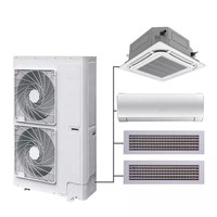 Système de climatisation central domestique TX multi-zones, climatiseur split cassette, climatiseur à inversion, VRF, VRV, HVAC pour villa
