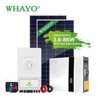 Système solaire hybride 5000w 5KW 6KW Système d'énergie solaire Onduleur Deye 6KW avec certificats UL