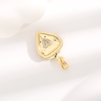14K verguld fruit aardbei hanger messing sieraden rode emaille hart CZ bedel voor dames meisjes mode ketting accessoire cadeau