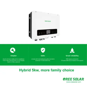 Hybrid 5 KW Hybrid Inverter With Battery Batteries For 5kw Solar System Solar Inverter