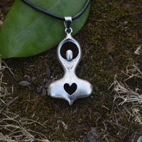 Triple lune fertilité déesse grossesse pendentif collier chanceux Wiccan souhaitant bijoux cadeau