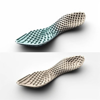 Semelle intérieure amortissante imprimée en 3D SLS conception en nylon semelle de chaussure imprimée en 3D usinage CNC pour application de machines