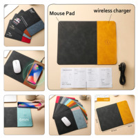 Sac pour ordinateur portable en cuir de qualité supérieure avec chargeur sans fil rapide 15W, housse pour ordinateur portable de bureau, logo personnalisé, couleur et emballage personnalisés, entreprise