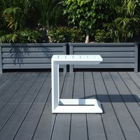 Ensemble de table à manger en aluminium Sunway pour l'extérieur, table de patio, table à café pour hôtel, restaurant en bord de piscine, utilisation en extérieur