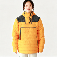 Veste d'escalade imperméable et respirante pour homme, avec fermeture éclair, motif uni, à capuche, pour l'alpinisme en haute altitude, OEM