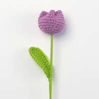 Bunga Buatan Tangan Rajutan Crochet Bunga Buatan Tangan Grosir Hadiah Valentine Bunga Rajutan Crochet Buatan Tangan