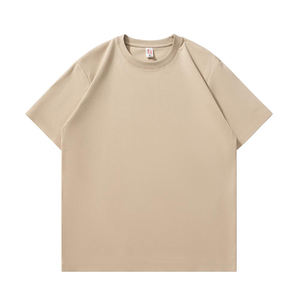 Camiseta de Algodón Grueso de 240 g/m², Corte Regular, Color Sólido, Hombros Caídos, Unisex, Verano, Tejido de Punto, Prenda Imprescindible, Novedad 2025 - Product Image 6