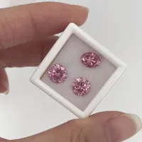 Tianzuanfa — diamant brillant tours de cristal, diamant de couleur rose certifié, brillante, SIC, diamant