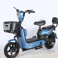 Vélo électrique intelligent QIWO AT0076, cadre en acier haute teneur en carbone, roues de 14 pouces, batterie au plomb-acide 48V, autonomie de 15-25 km, vitesse maximale de 25 km/h, usage urbain