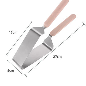 Wholesale Stainless Steel Cake Slicer <b>Cutter</b> Tongs Server Desserts Pastry <b>Bread</b> Pizza Metal Pie Knife Lifter Tool - Product Image 4
