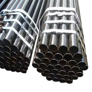 Ventes directes d'usine fournisseur chinois ASTM A179 Grade B tuyau sans soudure Sch 40 tuyau rond en acier au carbone noir