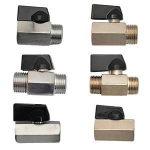 1/4" Female Male BSP Stainless Steel Mini <b>Ball</b> <b>Valve</b> 1/4 1/8 Mini <b>Ball</b> Gas Water Manual Operation <b>Valve</b> 1/2 3/4 - Product Image 3