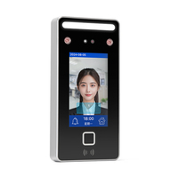Système de contrôle d'accès par reconnaissance faciale dynamique AI Donnwe XFace43, écran tactile 4,3 pouces, machine de pointage biométrique infrarouge