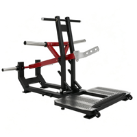 Machine à Squat à Courroie Commerciale, Couleurs au Choix, Plateforme Plate, Équipement d'Entraînement Musculaire Pondéré pour Usage en Salle de Sport