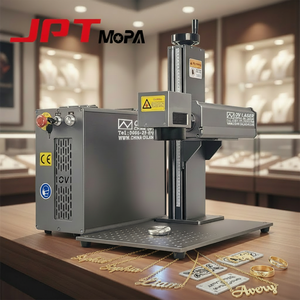 Máquina <span class=keywords><strong>de</strong></span> Grabado Láser <span class=keywords><strong>de</strong></span> Fibra JPT MOPA M7 para Joyería <span class=keywords><strong>de</strong></span> Oro y Plata, Grabado <span class=keywords><strong>de</strong></span> Nombres en Anillos, Fácil <span class=keywords><strong>de</strong></span> Usar con EZCAD2, Nuevo, Compatible con DXF/AI/SVG, 2 Años <span class=keywords><strong>de</strong></span> Garantía - Product Image 1