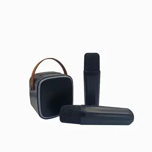 Speaker Bluetooth nirkabel dengan mikrofon, Speaker Mini Bluetooth gigi biru, Speaker sistem suara teater rumah portabel, Speaker Karaoke nirkabel dengan mikrofon