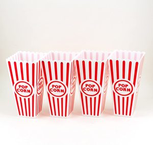 Classic Popcorn Serving Tub Plastic Set Large Serving Tub Single Serving Cups