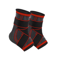 Sangles de cheville de compression élastiques réglables en nylon respirant pour le sport