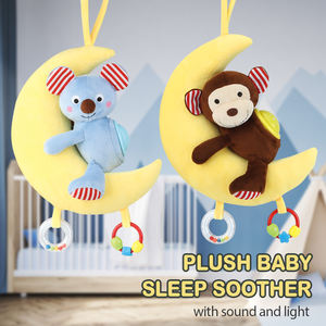 Jouets musicaux <span class=keywords><strong>pour</strong></span> bébés, peluche en forme d'animal, singe, jouet apaisant <span class=keywords><strong>pour</strong></span> bébé, éclairage, capteur de pleurs <span class=keywords><strong>pour</strong></span> nouveau-nés, jouets doux <span class=keywords><strong>pour</strong></span> enfants - Product Image 2