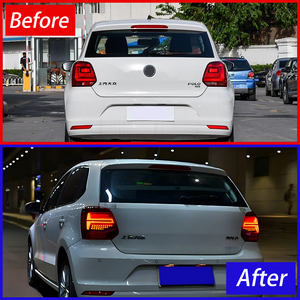 Luci per Auto per Volkswagen Polo 2011-2018 a LED posteriori posteriori per aggiornamento <span class=keywords><strong>Audi</strong></span> <span class=keywords><strong>Q2</strong></span> stile luci posteriori <span class=keywords><strong>accessori</strong></span> - Product Image 3