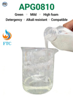 50% Alkyl Polyglucoside APG 0810 Caprylyl/Capryl Glucoside Tensioactif Non Ionique HLB 15-16 Chaîne de Carbone C8 53%-63% C10 33%-43%
