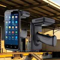 Lector RFID OEM Android 12 de 5.0 Pulgadas, PDA Industrial Portátil, Terminal Resistente con Escáner de Código de Barras LF 125K 134.2K HF UHF