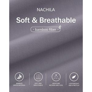 Pijamas para Hombre, Camisa de Manga Larga, Pantalones Suaves, Conjunto de Ropa para Dormir con Bolsillos, Tejido de Fibra de Bambú, Ropa Cómoda para Estar en Casa - Product Image 4