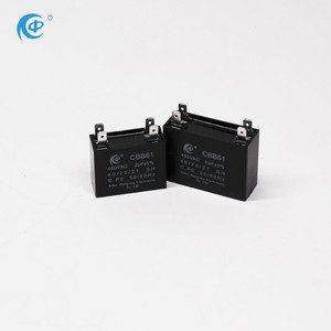 Condensador de ventilador <span class=keywords><strong>Cbb61</strong></span> 2uf <span class=keywords><strong>450vac</strong></span>, <span class=keywords><strong>5uf</strong></span>, condensador de carrera de Motor de CA, película de polipropileno con agujero pasante - Product Image 4
